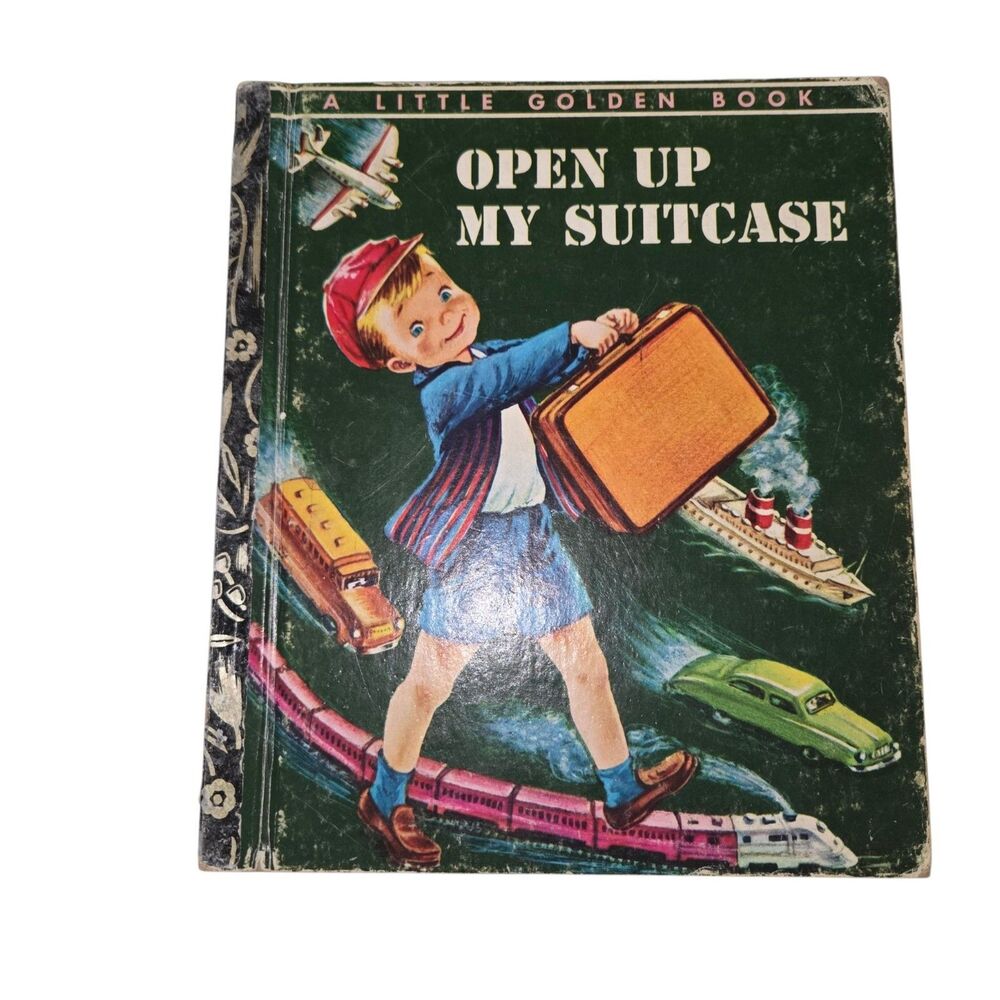 Vintage A Little Golden Book Open Up My Suitcase 1974 Australian Edition